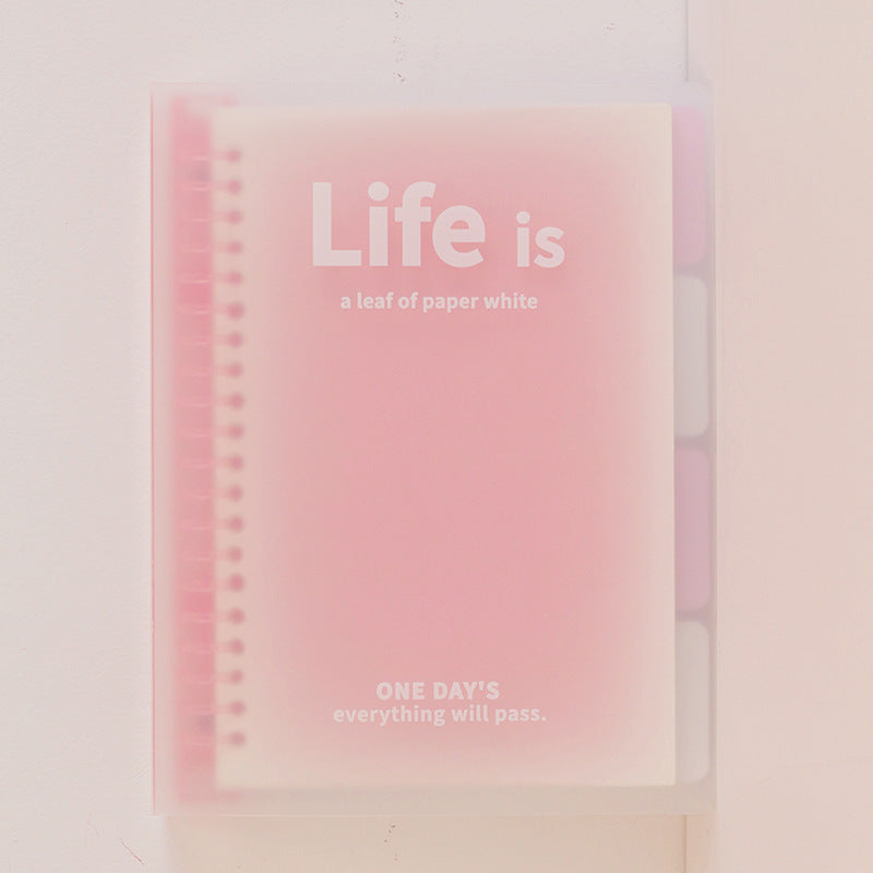 Fashion Colorful Personality Simple Notebook B5 Dream Pink