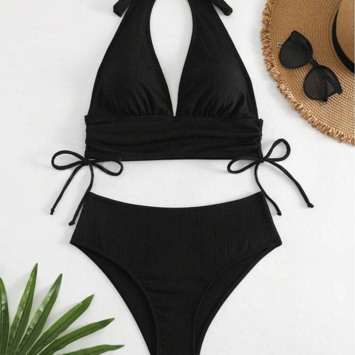 Hot New Items at Buy Center: Women's Fashion Statement Lace Up Halter Bikini