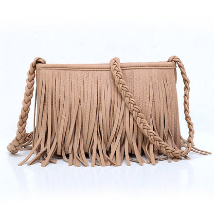 Hand-woven Tassel Bag Shoulder Crossbody Bag Buy Center