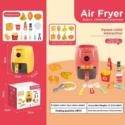 Fresh Arrivals at Buy Center: Air Fryer Simulation Kitchenware Kitchen Food Color Changeable Play House Tomato Red English Version