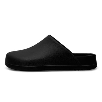 Now Available at Buy Center: Men's Solid Color EVA Outer Wear Closed-toe Slippers Black