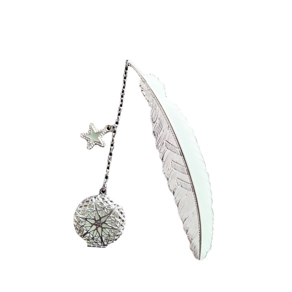 Fresh Arrivals at Buy Center: Luminous Retro Pure Copper Feather Bookmark