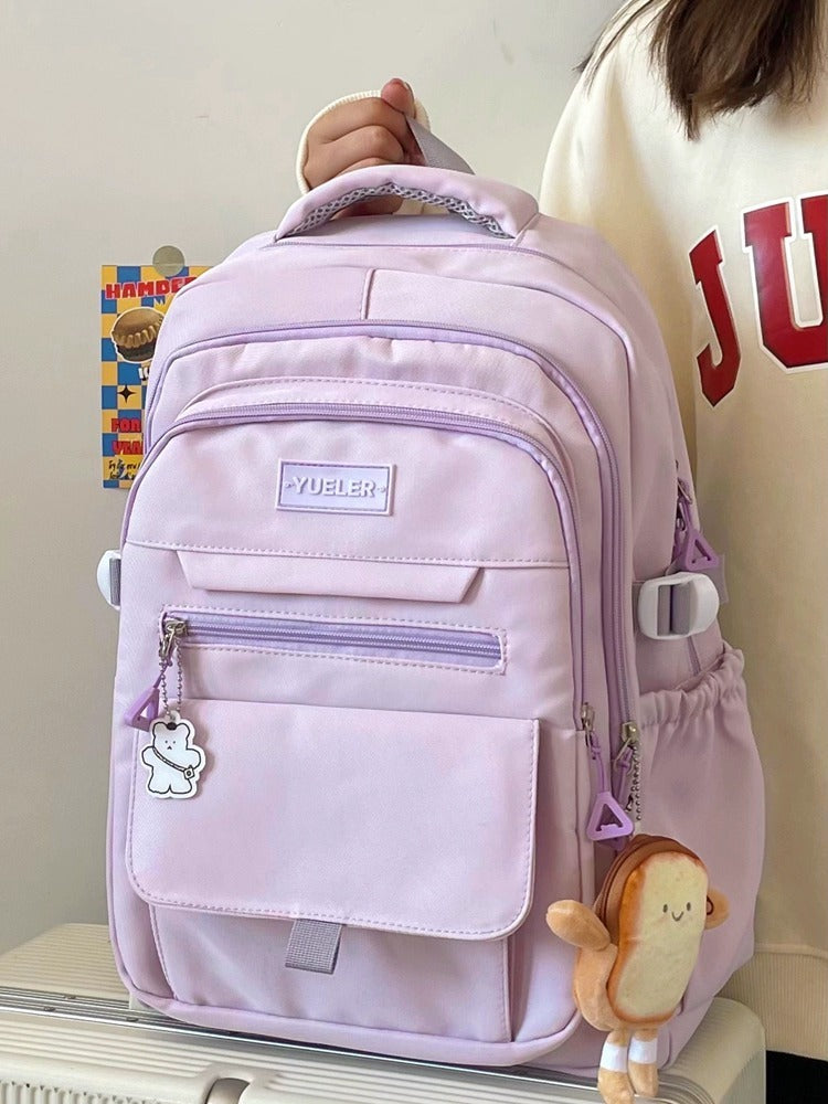 Fresh Arrivals at Buy Center: Large Capacity Minority Simple Backpack Purple Without Pendant