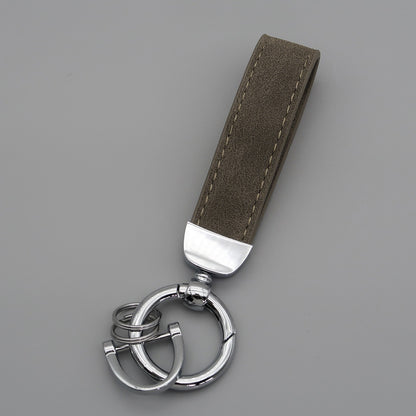 Suede Car Hardware Anti-lost Keychain Buy Center