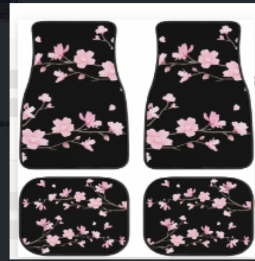 Fresh Arrivals at Buy Center: Printed Rubber Car Foot Mat Suit Black