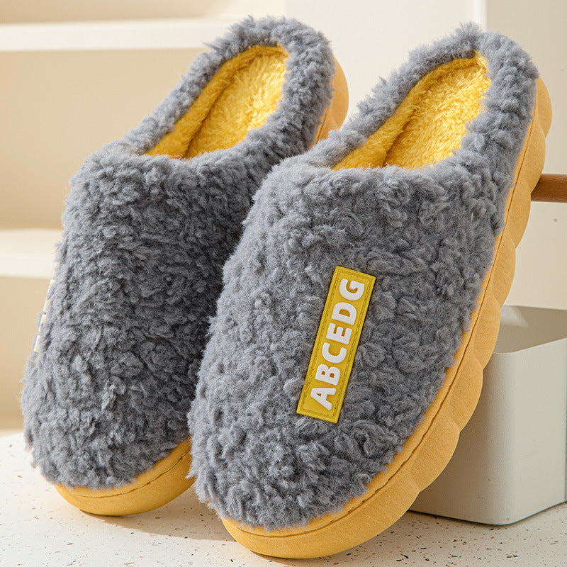 Indoor Warm Thickened Couple Cotton Slippers Buy Center