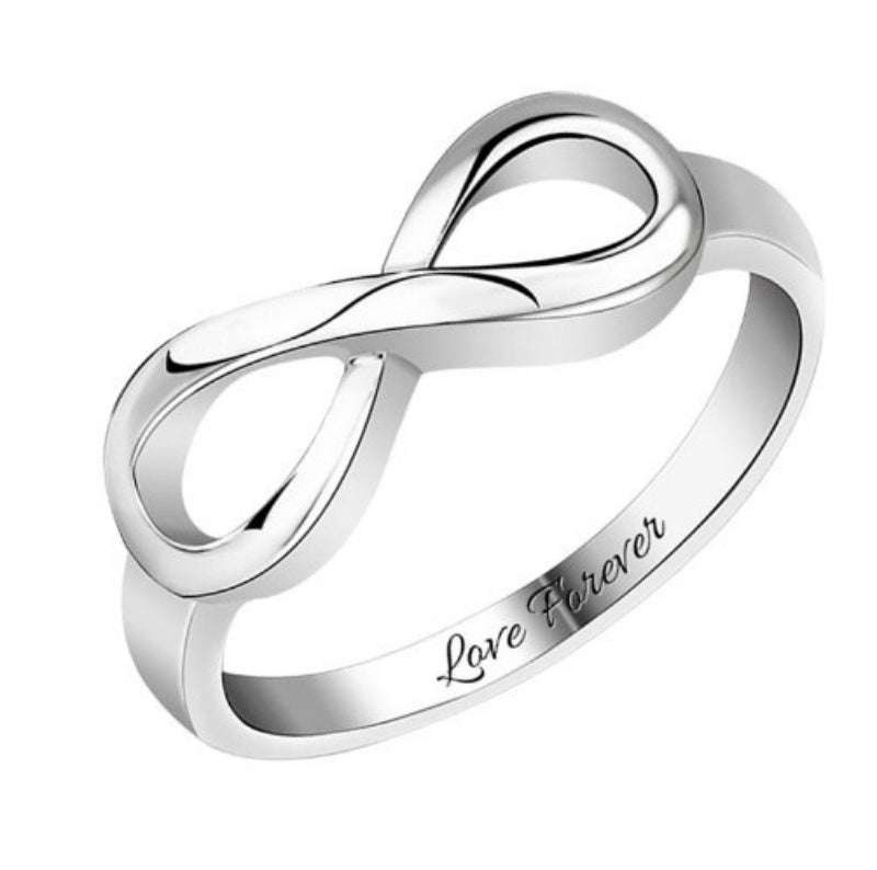 Just Arrived at Buy Center: S925 Infinite Symbol Jewelry Personalized Name Carving Ring Ornament