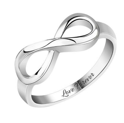 Just Arrived at Buy Center: S925 Infinite Symbol Jewelry Personalized Name Carving Ring Ornament