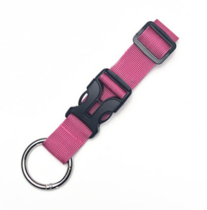 New External Luggage Strap With Multifunctional Elastic Buckle Rose red