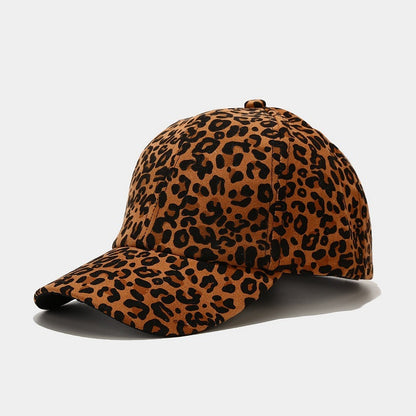 European And American Literary Vintage Leopard Print Baseball Cap Buy Center