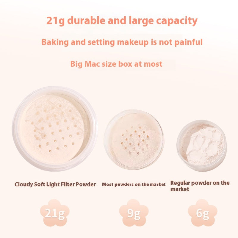 Natural Not Easy To Smudge Cloud Mist Soft Light Filter Face Powder Buy Center