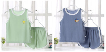 Fresh Arrivals at Buy Center: Children's Quick Drying Clothes Vest Suit Summer Ice Silk