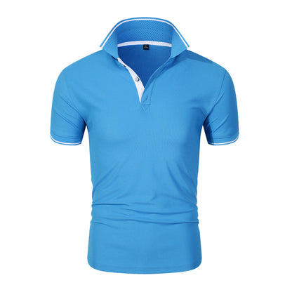 Camiseta de algodón para hombre con estilo brillante de verano