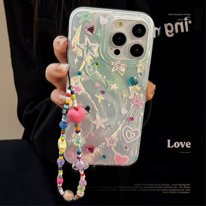 Colorful Star Dopamine Chain Phone Case Buy Center