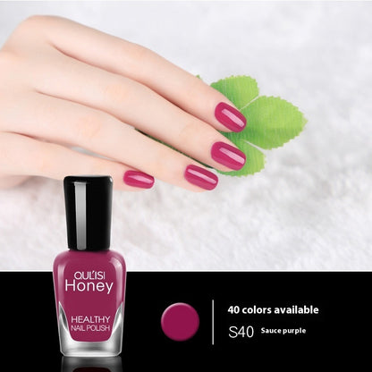 Just Arrived at Buy Center: Water-based Peelable Tearable Nail Polish 8ml 40 Sauce Purple 8ml