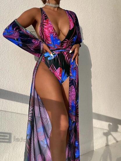 Newly Released at Buy Center: Bikini One-piece Three Piece Swimsuit Women Pattern 2