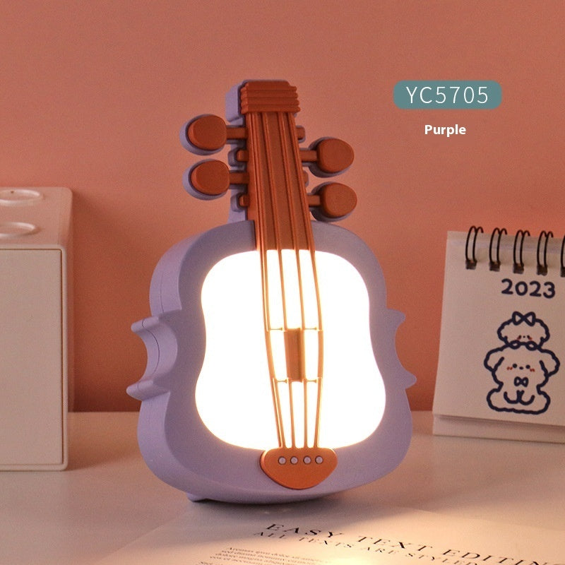 Newly Arrived at Buy Center: Violin Eye Protection Learning Desk Lamp USB Charging Purple 9.5x4.8x14CM