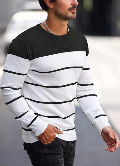 Men's Knitwear Fashion Crew Neck Casual Sweater