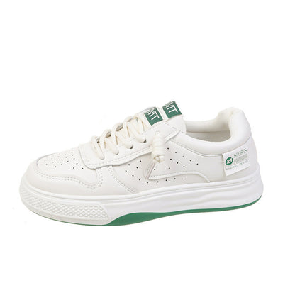 Hot New Items at Buy Center: Spring And Autumn Flat Platform White All-matching Casual Sports White Shoes Board Shoes