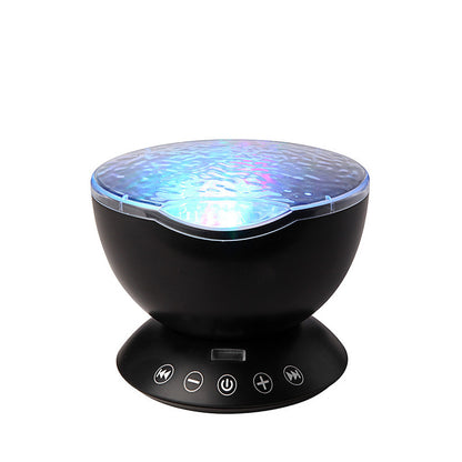 Ocean Wave Projector LED Night Light Remote Control TF Cards Music Player Speaker Aurora Projection Buy Center