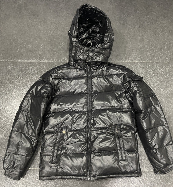 Men's Winter White Duck Down Jacket Split Cap Shiny Fashion Winter Clothing Buy Center