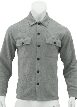 Veste à revers simple boutonnage de couleur unie pour hommes