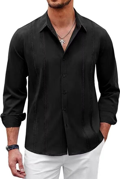 Just Arrived at Buy Center: Men's High-end Non Ironing Slim Fit Shirt Black