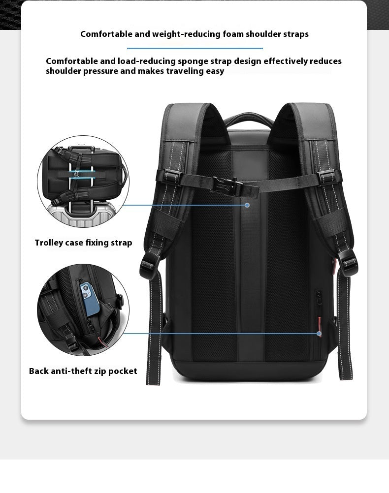 Newly Released at Buy Center: Men's Large-capacity Backpack Dry Wet Separation Anti-theft Package Business Leisure Unisex Backpack