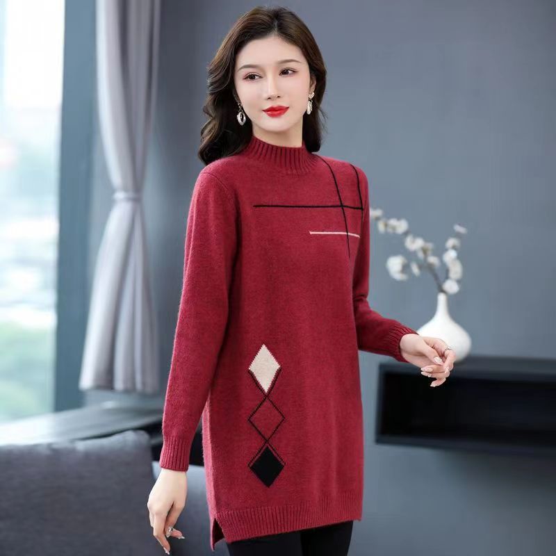 Western Style Inner Matching Coat Base Knitting Woolen Skirt Buy Center