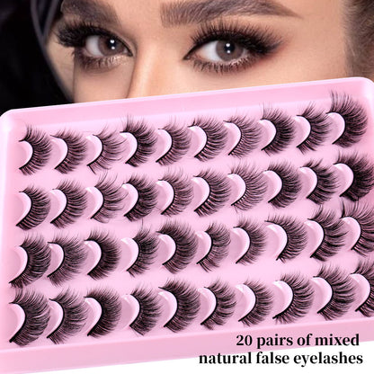 Buy Center Exclusive Offer-Mixed Natural Thick Simulation Chemical Fiber Messy Long Eyelash