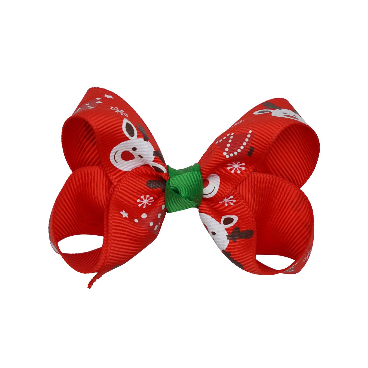 Santa Claus Printed Bow Barrettes European And American Buy Center