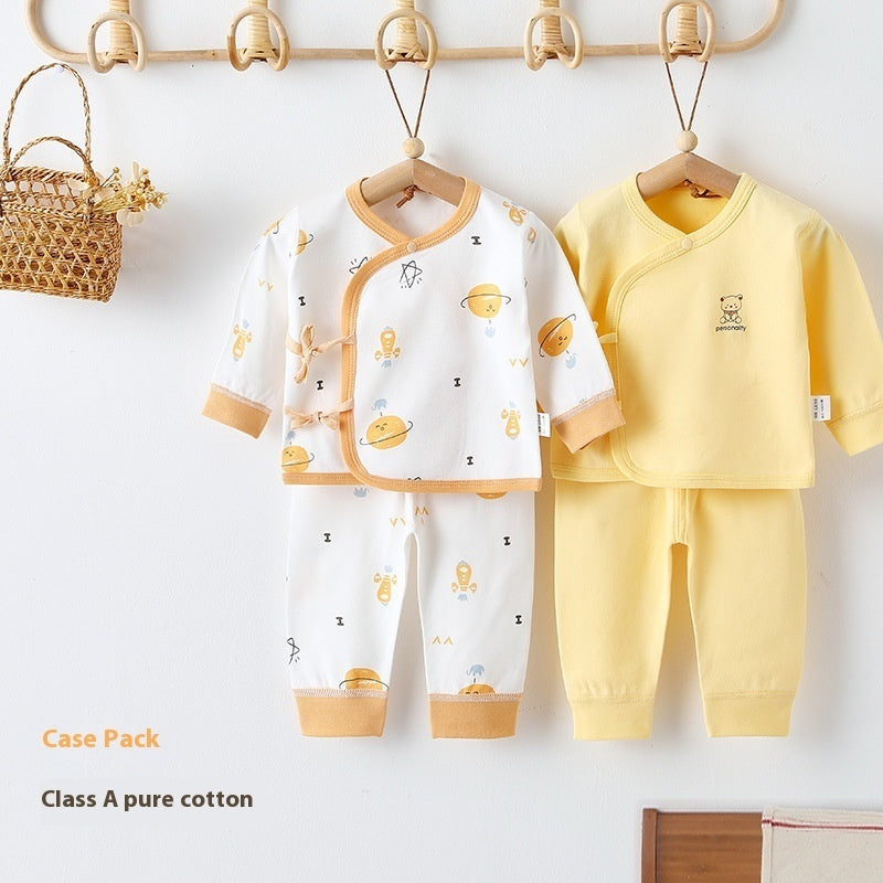 Fresh on the Scene at Buy Center: Newborn Clothes Class A Pure Cotton Baby Warm Pajamas