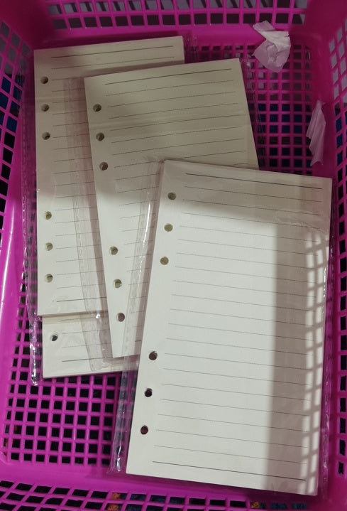 Fresh Arrivals at Buy Center: 6-hole Notebook Loose-leaf Refill Blank Dot Matrix Horizontal Line