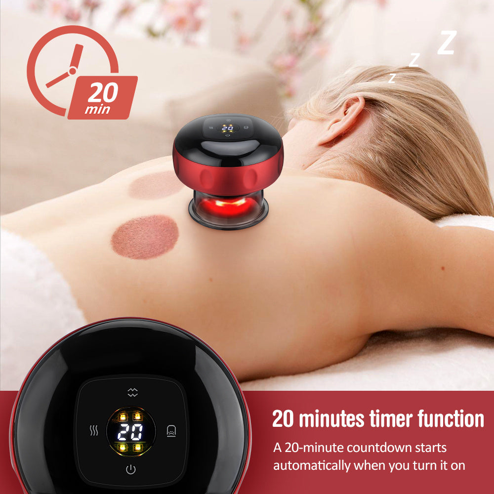 Trending Now at Buy Center: Electric Vacuum Cupping Massage Body Cups Anti-Cellulite Therapy Massager For Body Electric Guasha Scraping Fat Burning Slimming Red 6speed charging USB