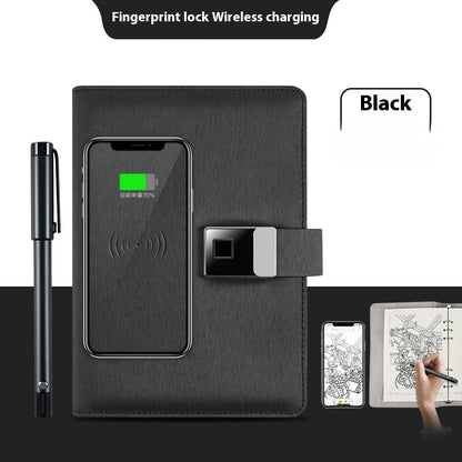 Just Arrived at Buy Center: Handwriting Paper Screen Synchronization Smart Fingerprint Lock Notebook A5 Color22