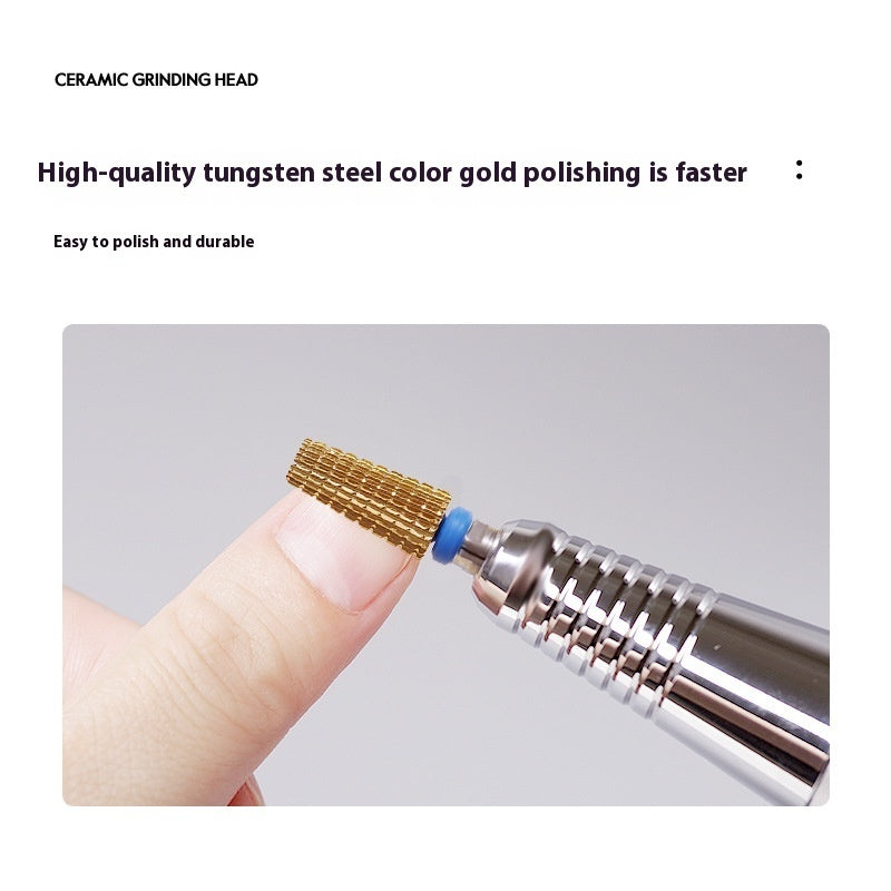 Five-in-one Tungsten Steel Cross Tooth Plating Color Alloy Nail Beauty Polish Removing Modified Peeling Grinding Head Buy Center