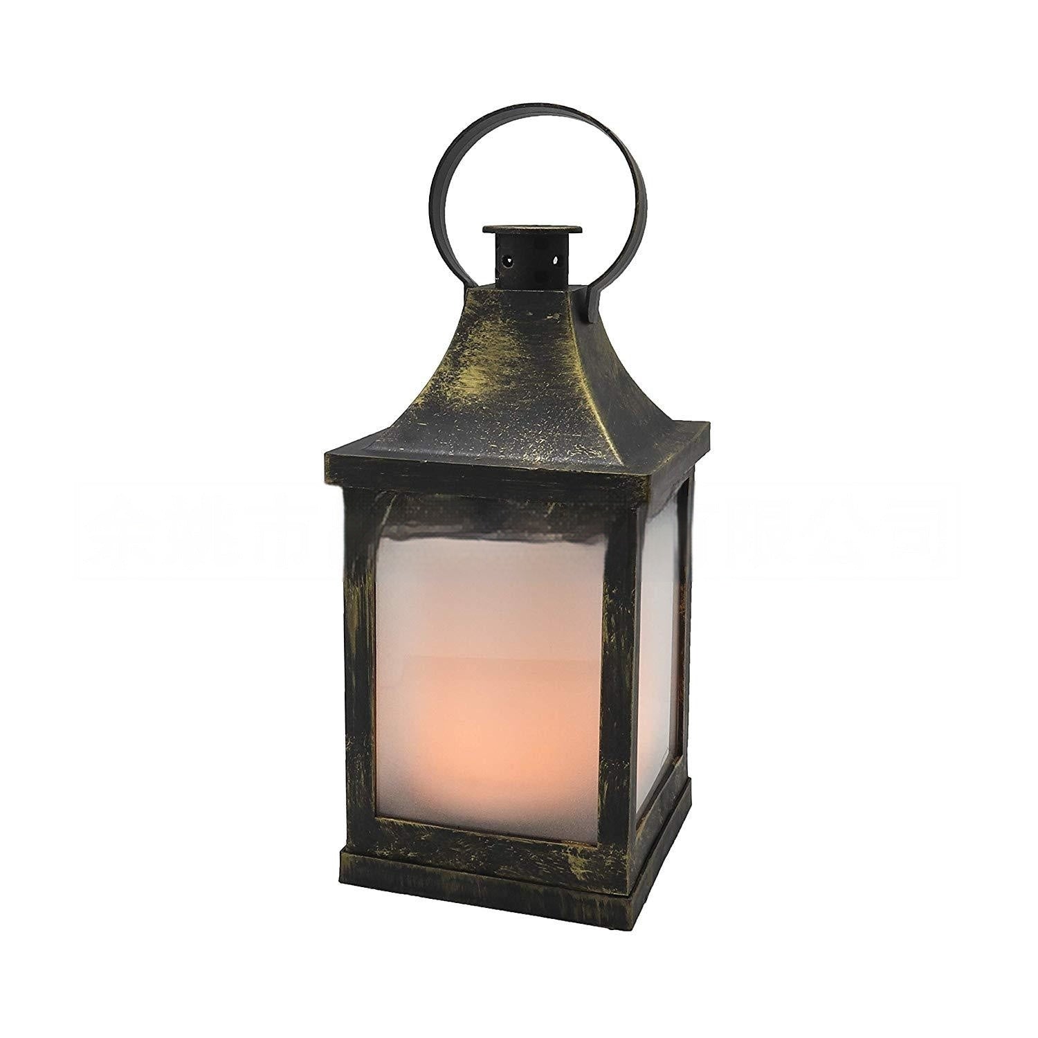 Fresh Arrivals at Buy Center: Fireplace Storm Lantern European Style Candle Light LED Furnishings Christmas Home Lights