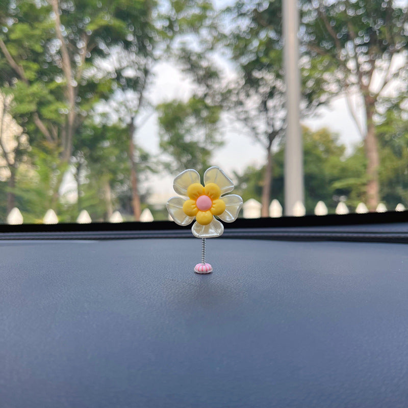 Just Arrived at Buy Center: Car Decoration Creative Cute Swing 50x35mm Yellow