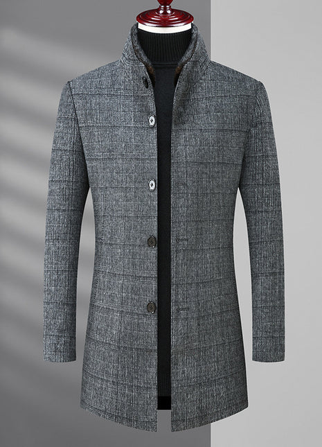 Thick Woolen Coat For Middle-aged Men