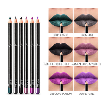 Fresh on the Scene at Buy Center: 36 Color Lip Liner Waterproof Non-smudge Nude Color 6 Style