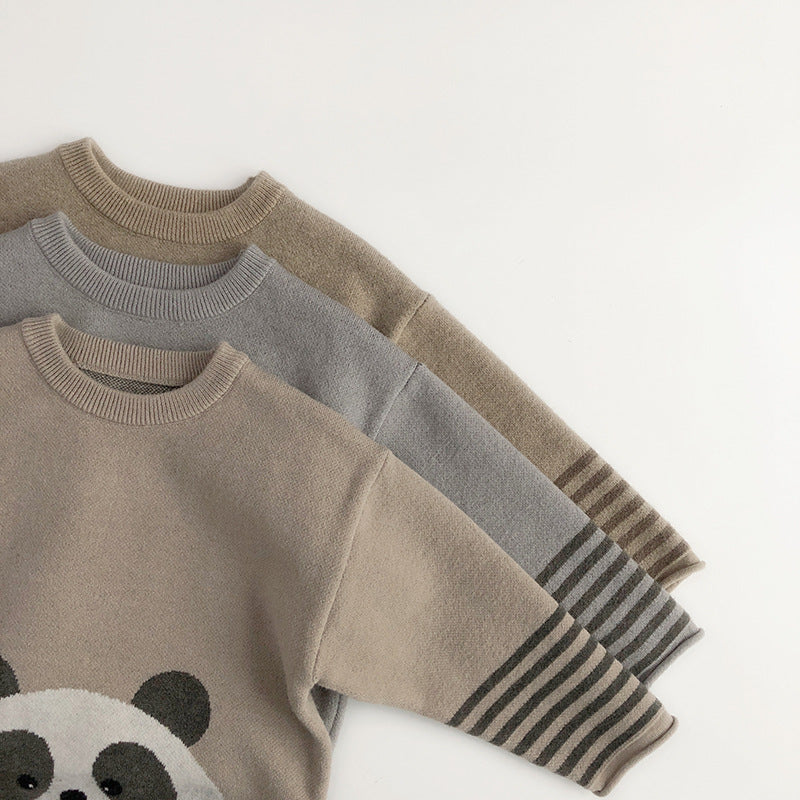 Fresh Arrivals at Buy Center: Kids' Sweater Baby Boy And Girl Pullover Base Knitwear