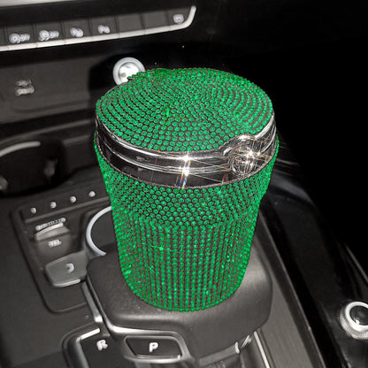 Hot New Arrivals at Buy Center: Creative Covered Diamond Inlaid Car Ashtray Lvzuan Style