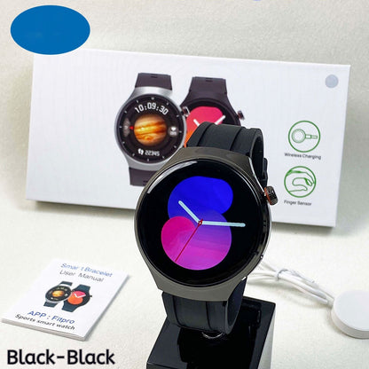 Just Arrived at Buy Center: Health And Sports Round Screen Smart Watch Black