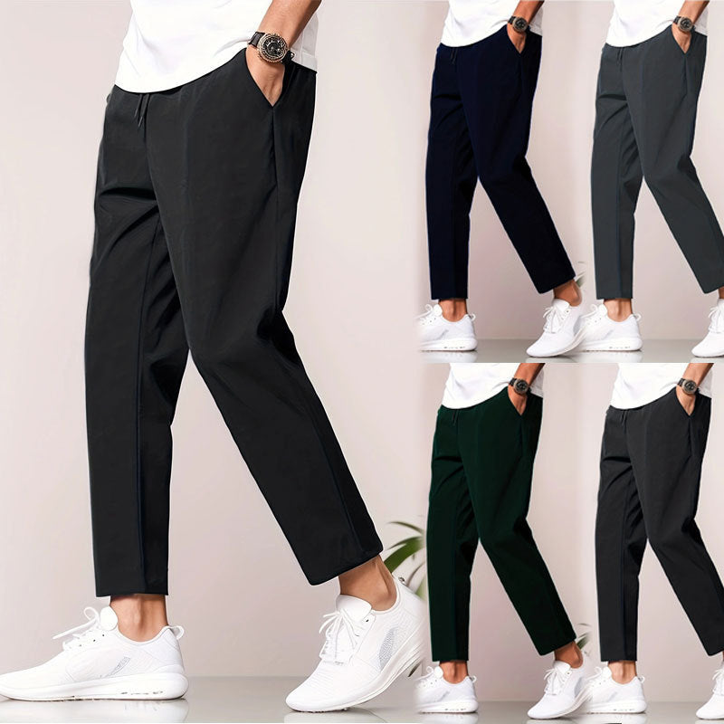 Just Arrived at Buy Center: Autumn Leisure Slim-fitting Ankle Length Trousers