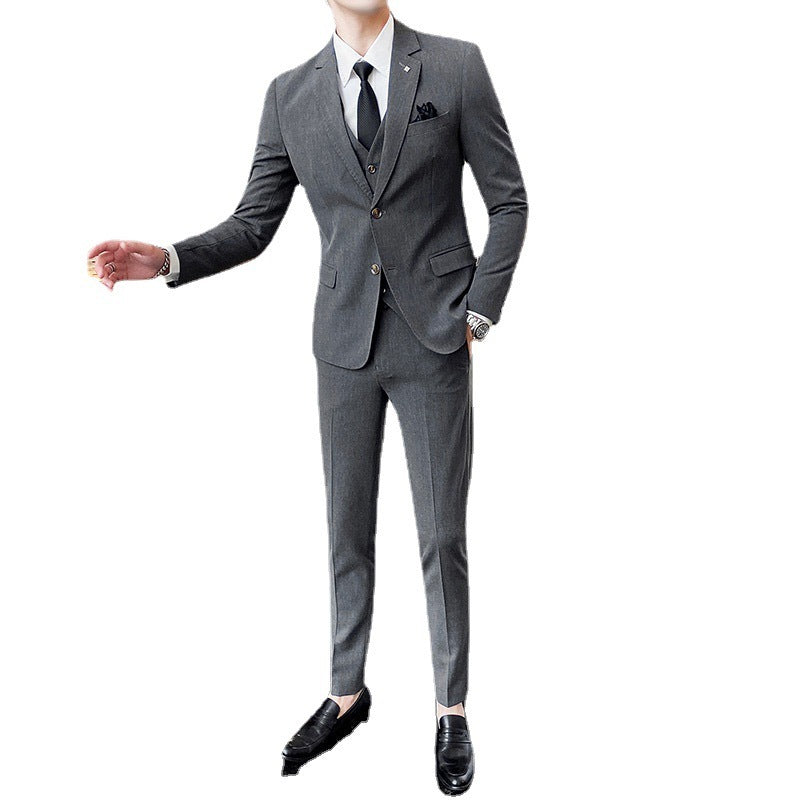 Hot New Items at Buy Center: Casual Single Row Buckle Men's Suit Three-piece Suit