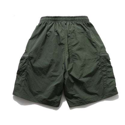 Newly Released at Buy Center: Loose Pockets Zipper Cargo Shorts Men