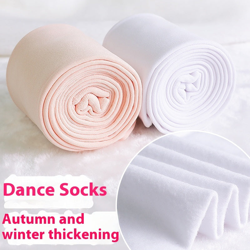 Children's Dance Socks Autumn And Winter Medium Thick Section Single-layer Fleece-lined Buy Center