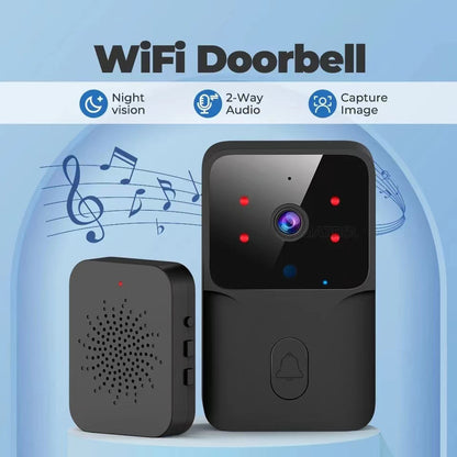 Buy Center Top Rated-Intelligent Visual Doorbell Home Surveillance Video Intercom HD Night Vision Capture