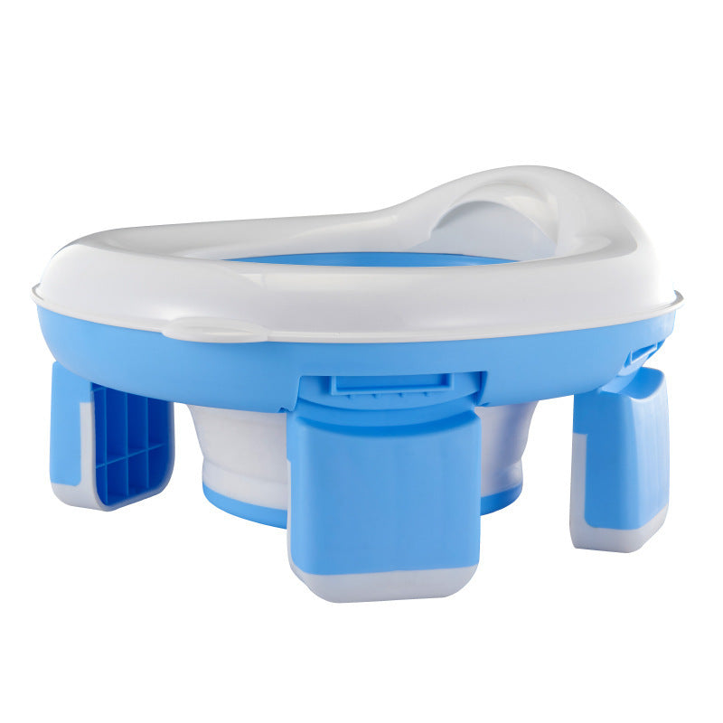 Fresh Arrivals at Buy Center: Outdoor Portable Children Folding Toilet Blue Get 20 Clean Bag Free