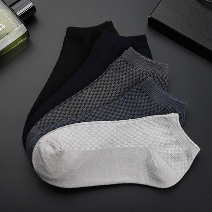 Chaussettes courtes invisibles pour hommes, tube court, bouche peu profonde